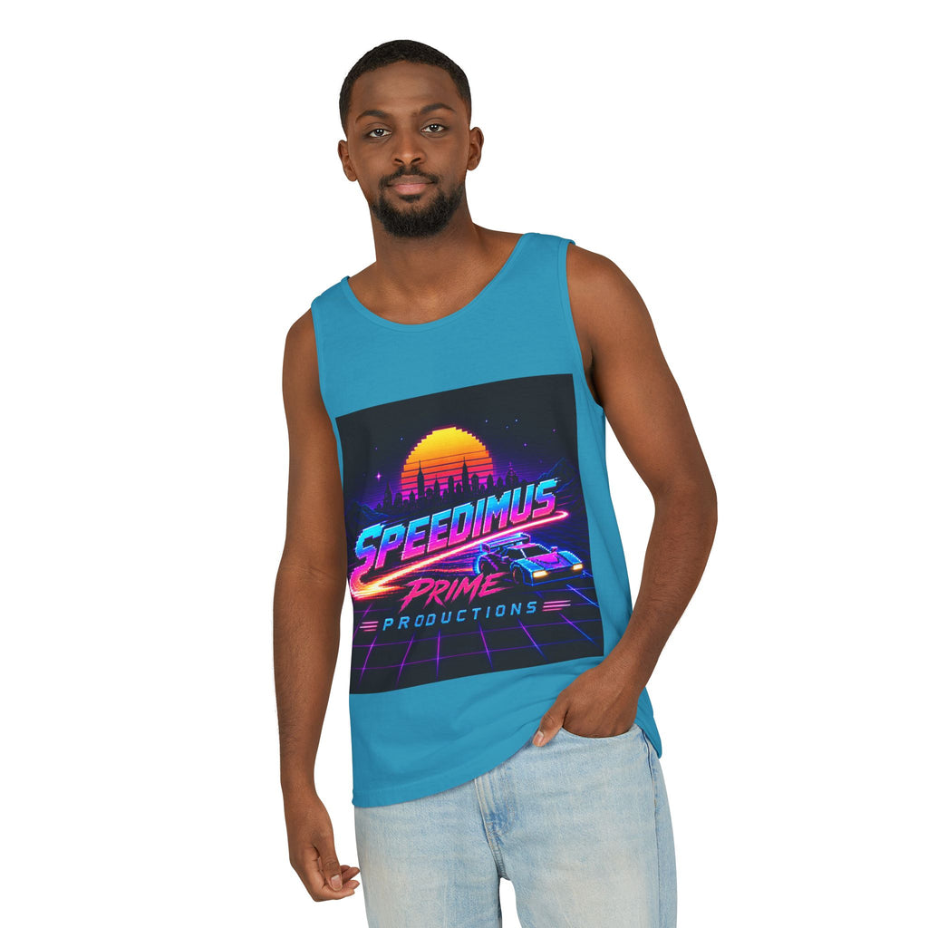 Retro Speedimus Prime Tank Top — 80s Synthwave Racing Graphic Tank