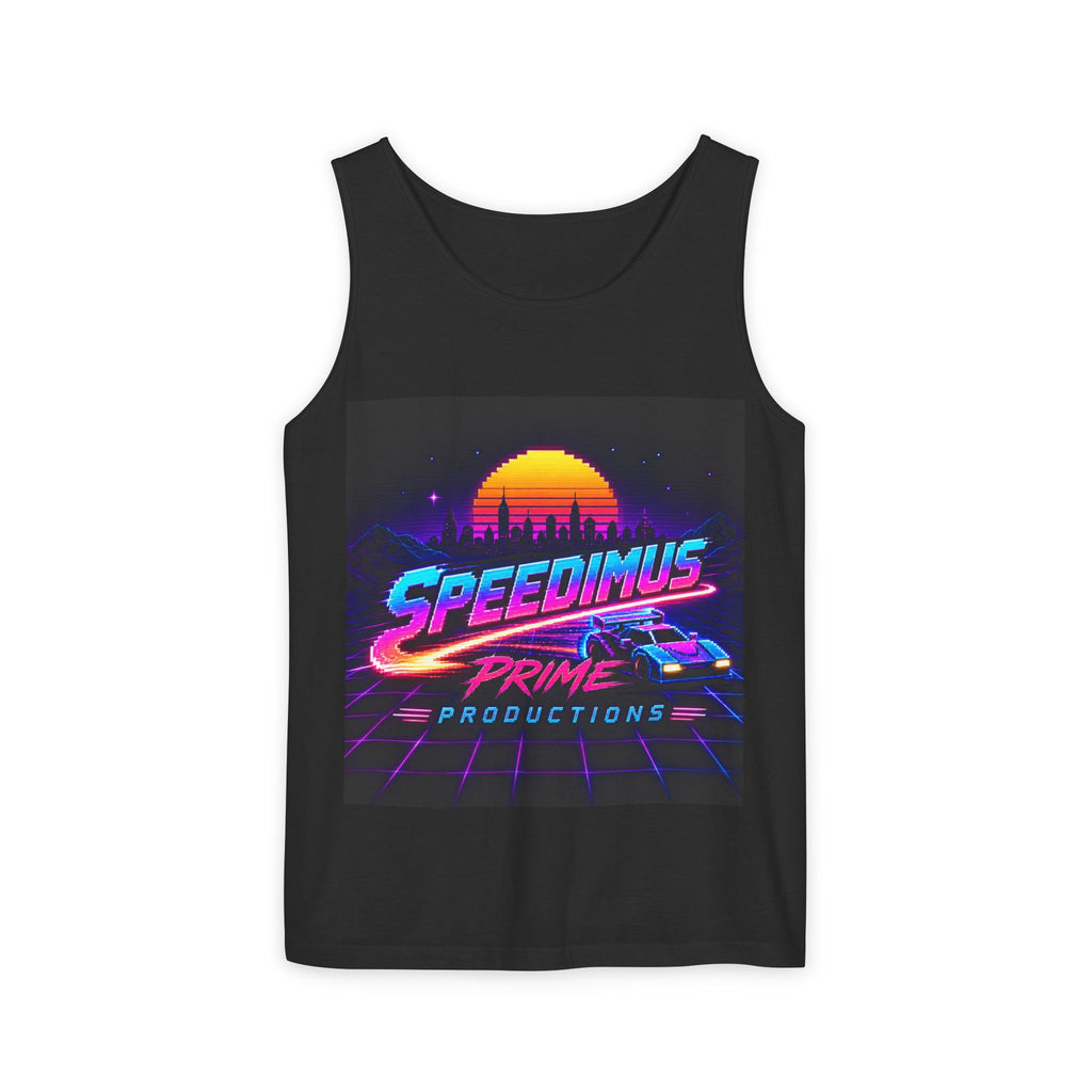Retro Speedimus Prime Tank Top — 80s Synthwave Racing Graphic Tank