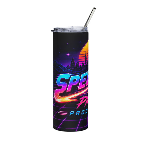 Retro 'Speeding Prime Productions' 20oz Stainless Tumbler